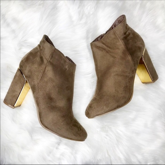 LAST PAIR Size 8,5❗️TAUPE ALMOND TOE ANKLE BOOT 👢 - Picture 5 of 6